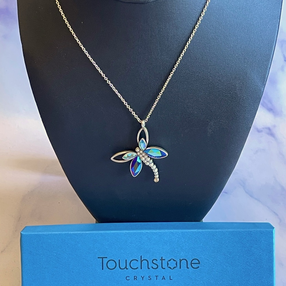 Touchstone Crystals Dragonfly Necklace